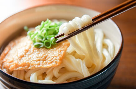 Danie z makaronem udon