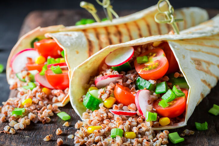 Tortilla z kaszą perłową
