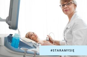 Kobieta na badaniu ultrasonograficznym