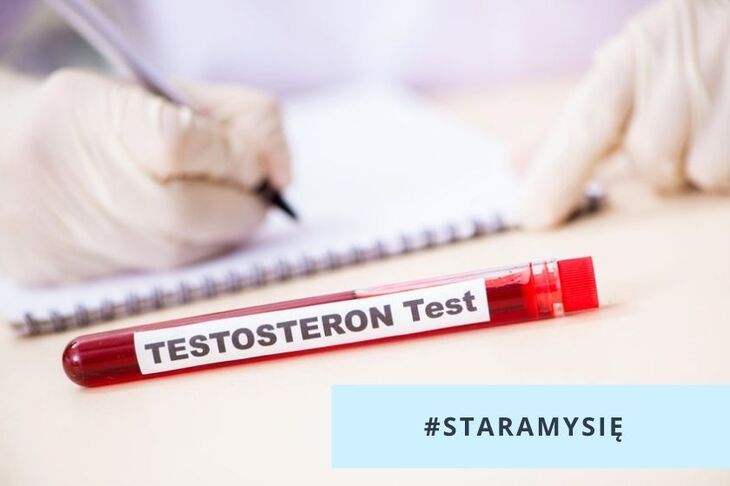 Próbka krwi do badania poziomu testosteronu
