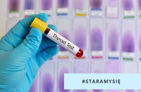 Napis TSH test na probówce