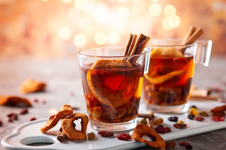 Kompot z suszu w szklankach