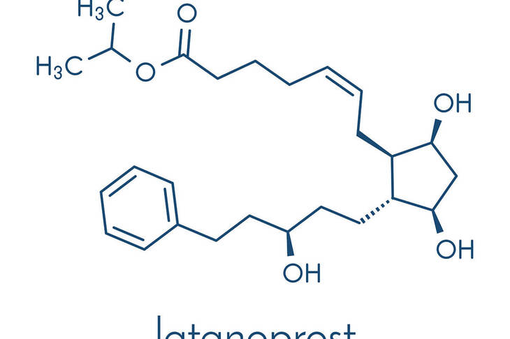 Wzór chemiczny latanoprostu