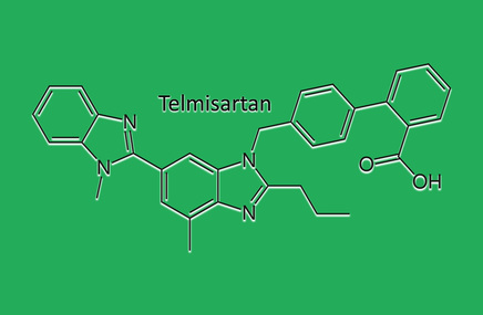 Wzór chemiczny telmisartanu