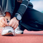 Biegacz z problemem stopy atlety