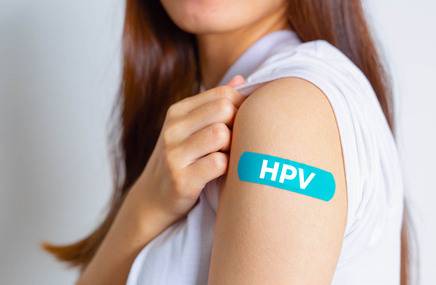 Kobieta zarażona wirusem HPV
