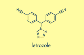 Wzór chemiczny letrozolu