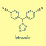 Wzór chemiczny letrozolu