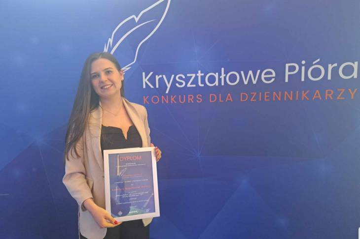 Katarzyna Augustyniak-Woźnica z dyplomem