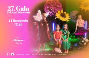 Baner informujący o 27. Gali Urtica Dzieciom