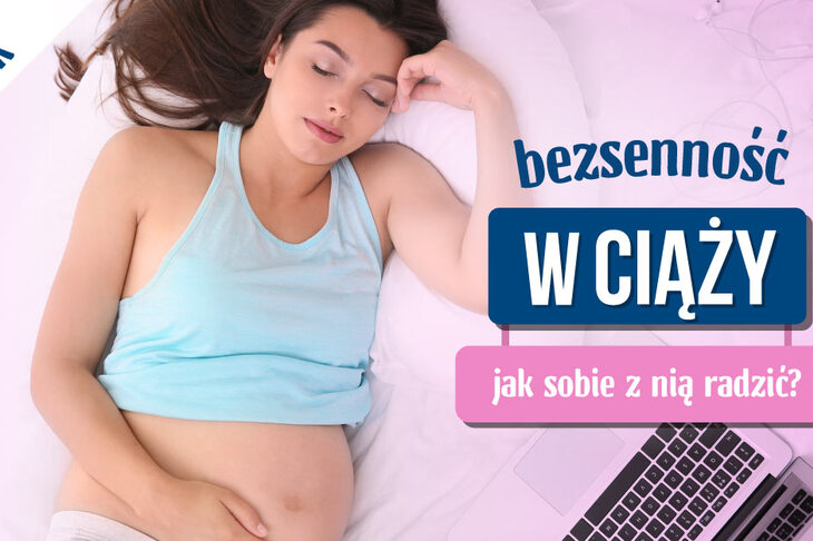 Kobieta w ciąży z problemem bezsenności